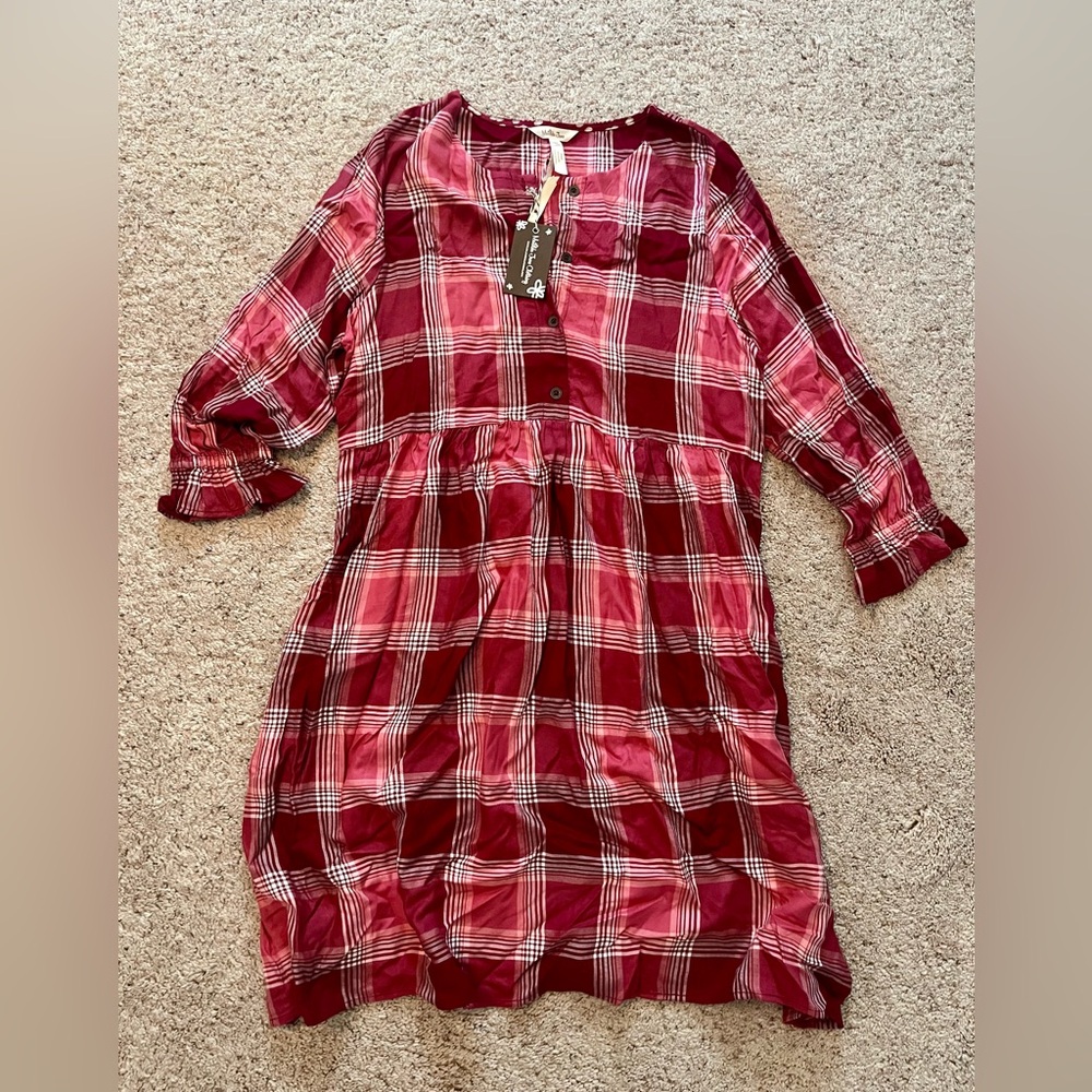 NWT Matilda Jane Women’s plaid dress Size Medium